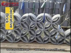 La terracotta decorativa blocca la parete vuota di Clay Bricks For Building Shadow