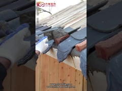 Mattonelle di tetto opache unglazed cinesi delle mattonelle di tetto dell'oggetto d'antiquariato residenziale tradizionale