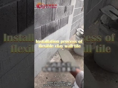 Parete esteriore flessibile della villa di Clay Tiles Brick Cladding For della pietra di MCM personalizzabile