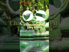 Tempi antichi Materiale ceramico Piastrelle di tetto vetrate cinesi con superficie liscia e luminosa