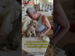 Figurine asiatiche tradizionali in ceramica vetrata decorazione del tetto cinese matt lucido bestie