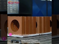 Mattoni vuoti ceramici della decorazione di ventilazione rossa della parete per i recinti del giardino