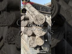 Piastrelle di tetto in argilla cinese di colore grigio ignifero per il tempio cinese pagoda giardino