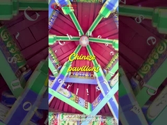 Pergola in legno all'aperto fatta a mano Padiglione cinese Giardino esagonale Gazebo in legno