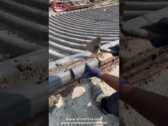 Tetto antico Ridge Tile Grey Clay Material decorativo per la costruzione del cinese tradizionale