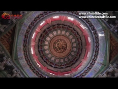 Piastrelle di tetto in stile cinese gialle vetrate per templi