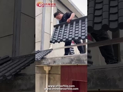Prezzi bassi PVC resina di plastica antiche piastrelle di tetto cinese