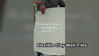 Piastrelle in argilla flessibili per pareti straordinarie