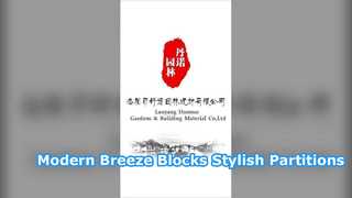Moderni blocchi Breeze in cemento bianco per partizioni eleganti