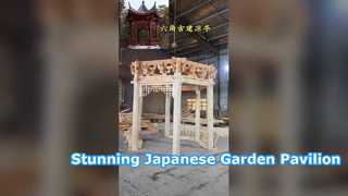 Gazebo personalizzato con padiglione da giardino giapponese esagonale di lusso