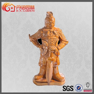 qualità  Vivid Antique Chinese Roof Ornaments Glazed Buddhism Ceramic Chinese Figurine Fabbrica
