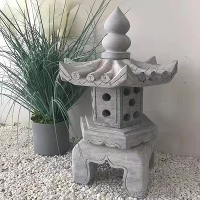 qualità  Large Grey Outdoor Stone Lantern Granite Pagoda Japanese Garden Ornaments Fabbrica