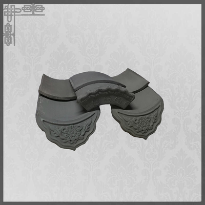 qualità  Asian Pavilion Unglazed Chinese Clay Roof Tiles Grey Mold Matt Temple Flat Fabbrica