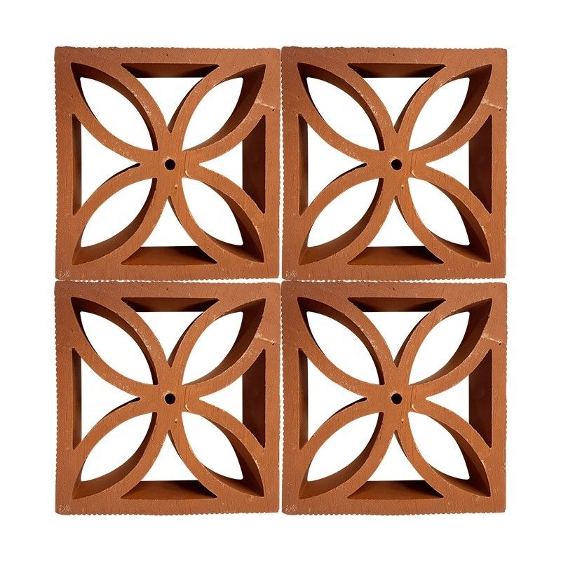 Produttore di blocchi di terracotta Breeze Mattoni decorativi in ​​argilla cava per facciate e pareti di giardini