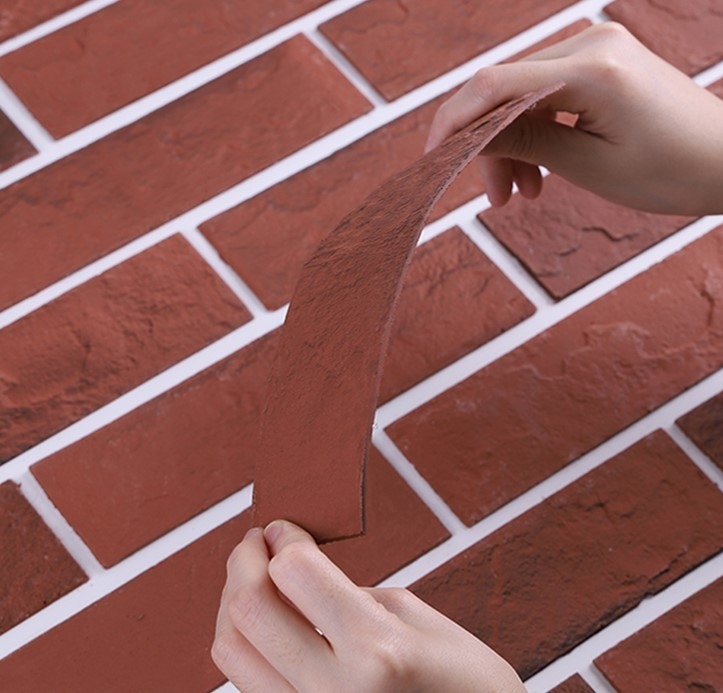 Mattone flessibile materiale leggero delle piastrelle di ceramica di MCM per la pavimentazione esteriore della parete interna