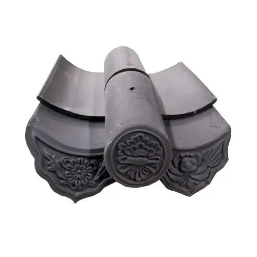 Piastrelle per tetto del tempio per l'architettura tradizionale Giapponese cinese Coreano Terracotta di argilla Ridge Piastrelle Ornamento del tetto