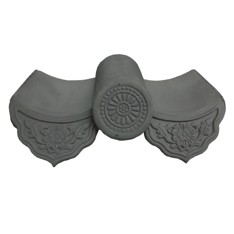 Piastrelle per tetto del tempio per l'architettura tradizionale Giapponese cinese Coreano Terracotta di argilla Ridge Piastrelle Ornamento del tetto