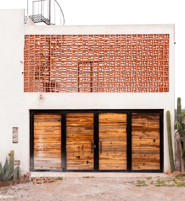 Blocco di schermo di terracotta rosso 100% argilla naturale per pareti interne ed esterne