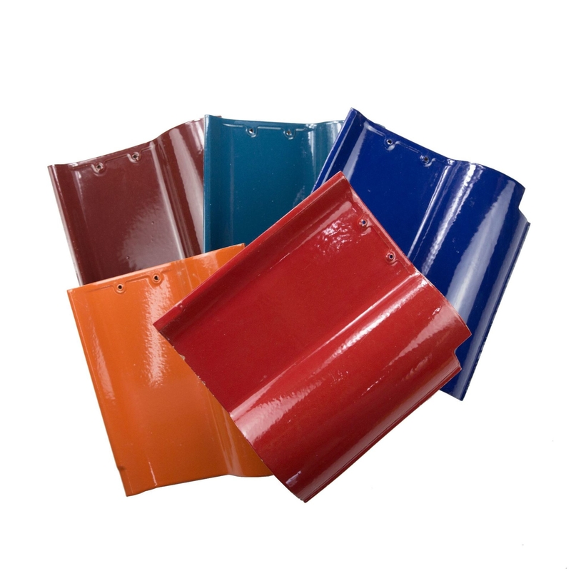 Materie di copertura in argilla colorata in stile spagnolo