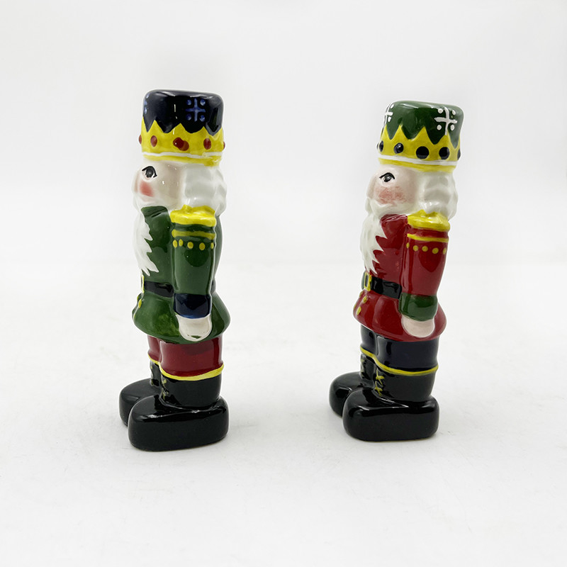 Set natalizio di sale e pepe Novità Ceramica Babbo Natale Shaker Pottini Per Decorazioni Cucine
