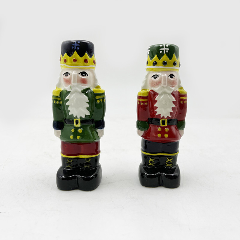 Set natalizio di sale e pepe Novità Ceramica Babbo Natale Shaker Pottini Per Decorazioni Cucine