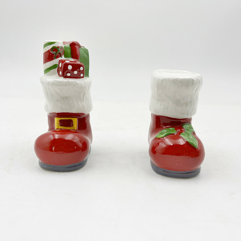 Babbo Natale e stivali Salt Pepper Shakers Prodotti ceramici per cucina e casa