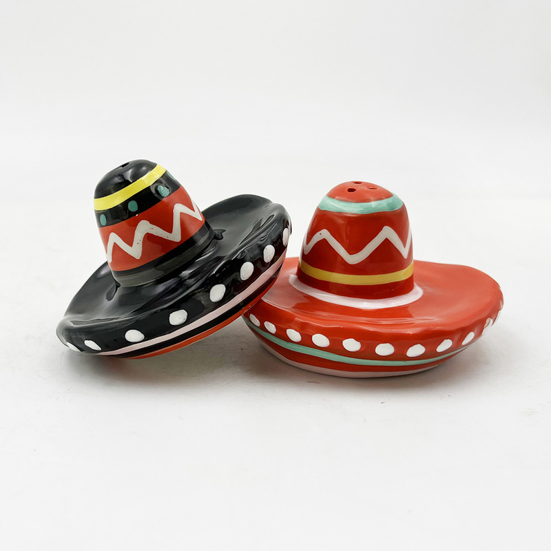 Cappello disegnato a mano in forma di ceramica salino e peperoncino per la decorazione della casa regalo dimensione personalizzabile colore