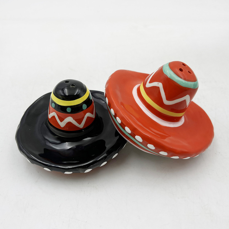 Cappello disegnato a mano in forma di ceramica salino e peperoncino per la decorazione della casa regalo dimensione personalizzabile colore