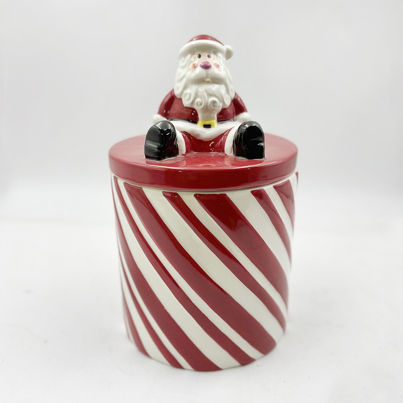 Dimensioni personalizzate Colori rosso e bianco Tazze di ceramica con maniglia Tazza di caffè Per regalo di Natale