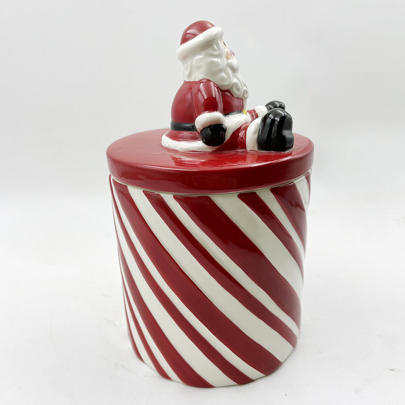 Dimensioni personalizzate Colori rosso e bianco Tazze di ceramica con maniglia Tazza di caffè Per regalo di Natale