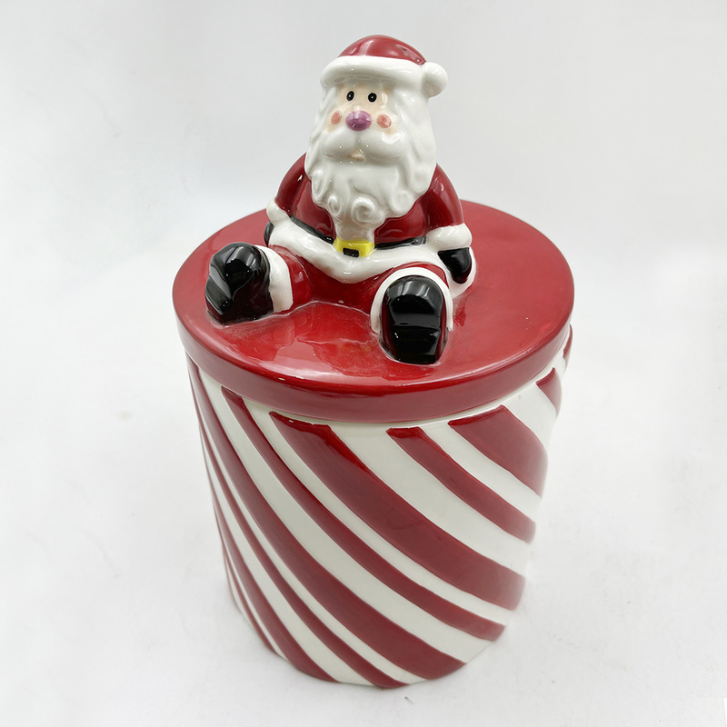 Dimensioni personalizzate Colori rosso e bianco Tazze di ceramica con maniglia Tazza di caffè Per regalo di Natale