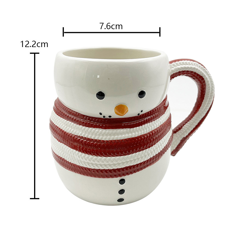 Serie di Natale Caffè Acqua Latte Coppa da pupazzo di neve Bella tazza di Natale Tazza di ceramica per regali Decorazione domestica