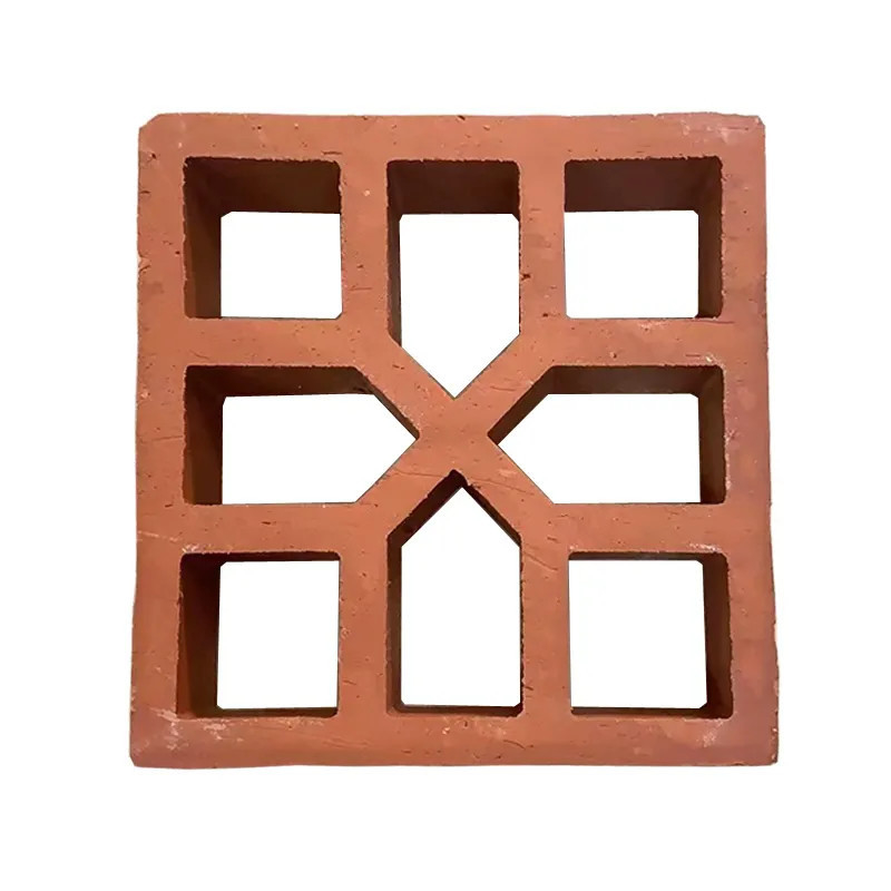 Fassata di terracotta rossa mattoni di argilla blocco di vento per la decorazione della casa