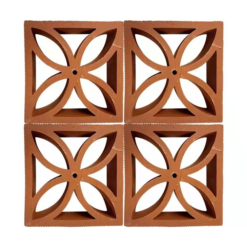 Schermi in terracotta Blocchi di brezza versatili per creare divisori decorativi Schermi e pareti