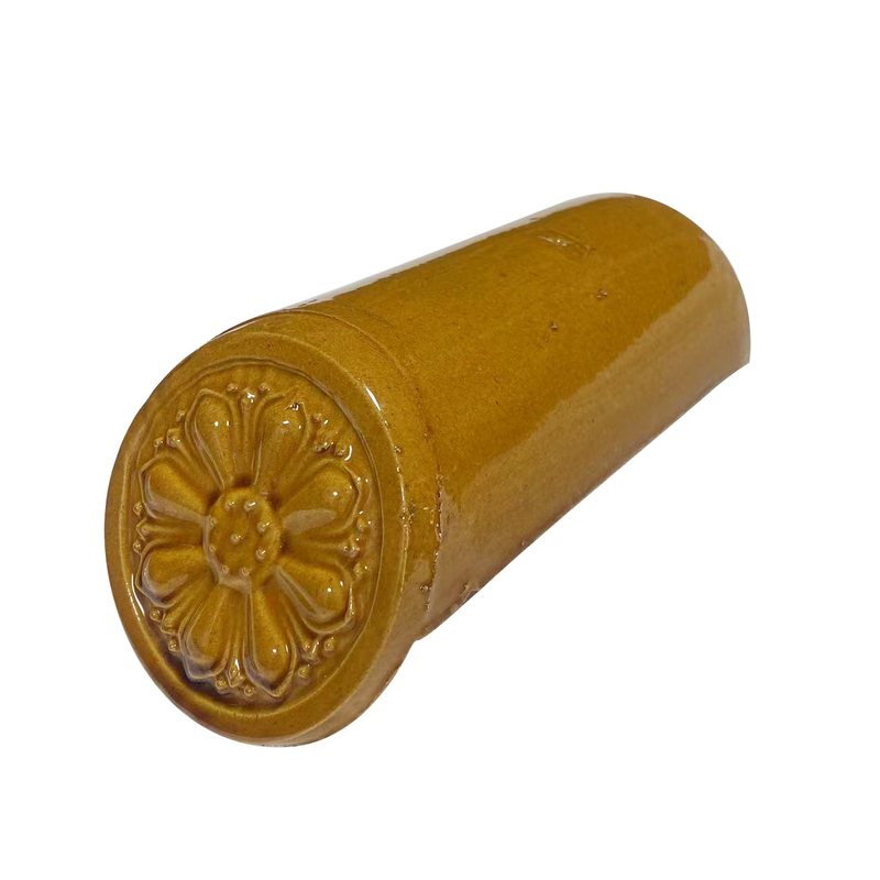 Chinese Glazed Roof Tile Elegante Vernice Gialla Duratura Per Antichi tetti in stile imperiale Design moderno