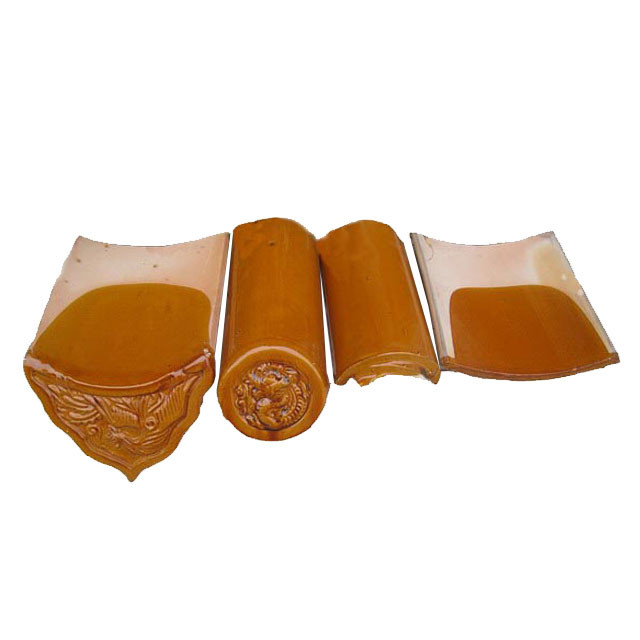Tetti di piastrelle di ceramica tradizionali cinesi a doppia ombra per magazzini Alberghi Templi Ville Isolamento termico spessore 10 mm