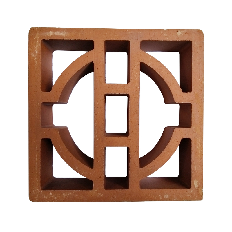 Fabbricazione in mattoni refrattari Leggero Design Moderno Cortile Esterno Artiglio Hollow Hollow Terracotta Breeze Block