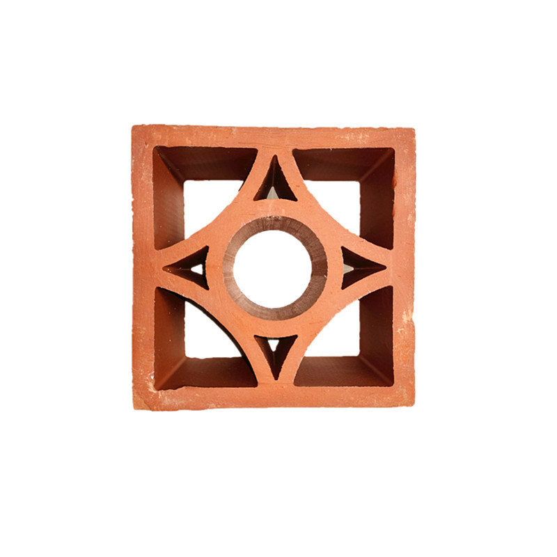 Piastrelle di costruzione decorative Terraccotta esterno schermo artistico stile tradizionale Decorazione muraria mattoni di argilla rossa cava