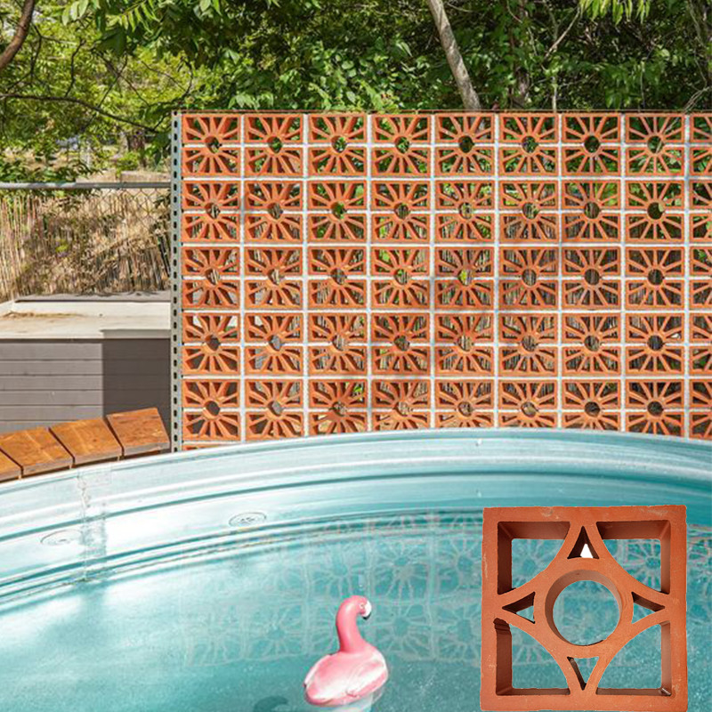 Decorazione esteriore Parete vuoto Blocco di brezza Terracotta Ventilazione mattoni di argilla
