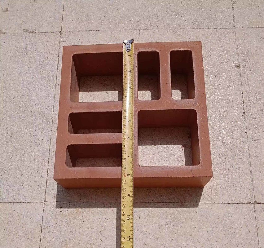Recinzione mattoni di terracotta rosso Decorativo parete vuoto piastrella argilla brice blocco argilla Ventilazione