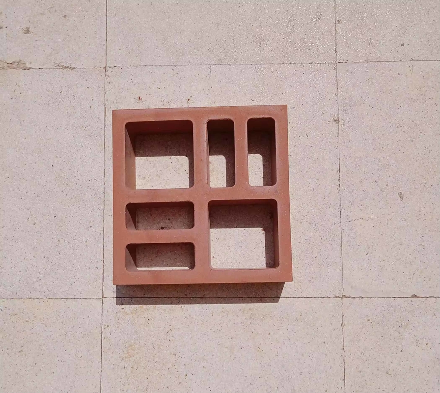 Recinzione mattoni di terracotta rosso Decorativo parete vuoto piastrella argilla brice blocco argilla Ventilazione