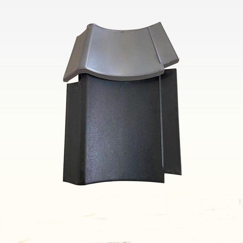 Materiali da costruzione in stile giapponese Piastrelle di tetto in ceramica grigio fumo Giappone Tempio buddista Piastrelle di tetto in ceramica