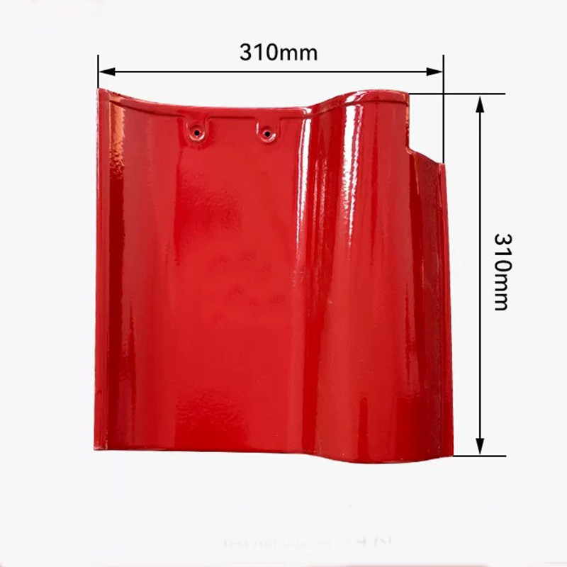 Premium S-Curve Spanish Roof Tile Classic Rosso Ceramica di alta qualità Design resistente alle intemperie Perfetto per la casa tradizionale