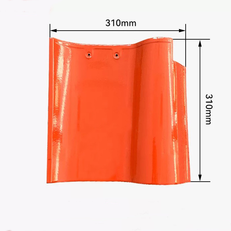 Premium S-Curve Spanish Roof Tile Classic Rosso Ceramica di alta qualità Design resistente alle intemperie Perfetto per la casa tradizionale