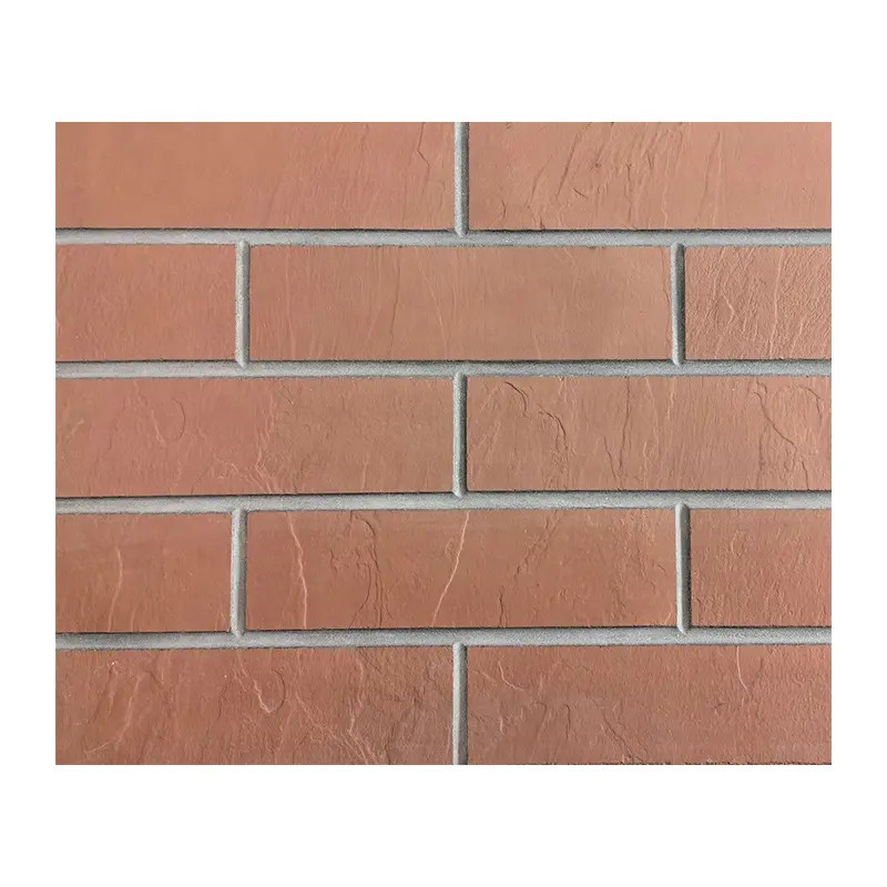 Installazione veloce Infisso in mattoni MCM Antico In mattoni rossi Hotel Decorativo Parete esterno Flessibile Combinato Piastrelle in ceramica
