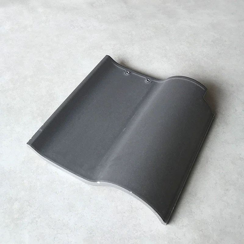 Piastrelle di tetto in ceramica spagnola a forma di S Colori a tonalità terrestre Villa a prova di tempo Casa