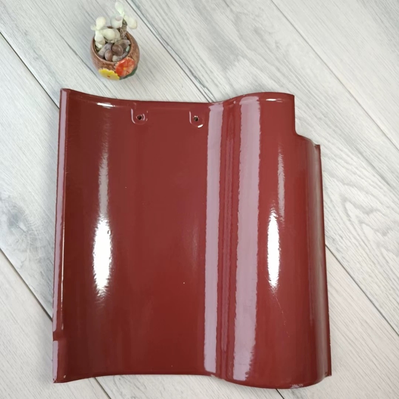 Tagliere di tetto in ceramica di qualità in ceramica rosso per tetti estetici in stile spagnolo