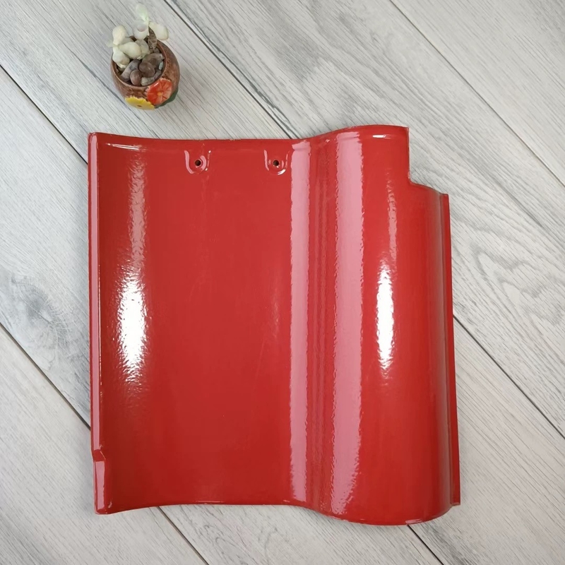 Tagliere di tetto in ceramica di qualità in ceramica rosso per tetti estetici in stile spagnolo