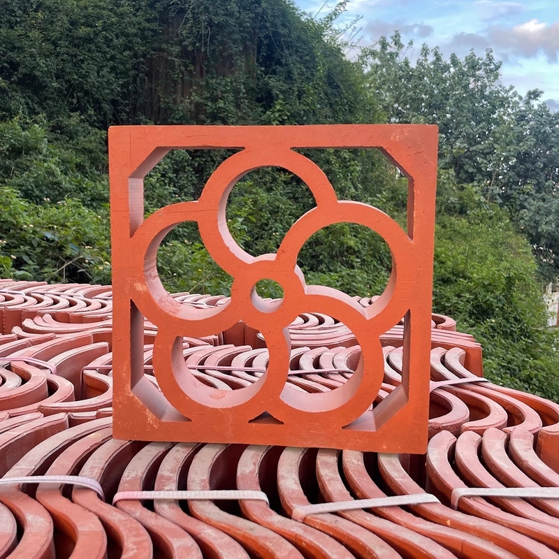 Terracotta Jali Breeze Block Piastrelle decorative per pareti esterne