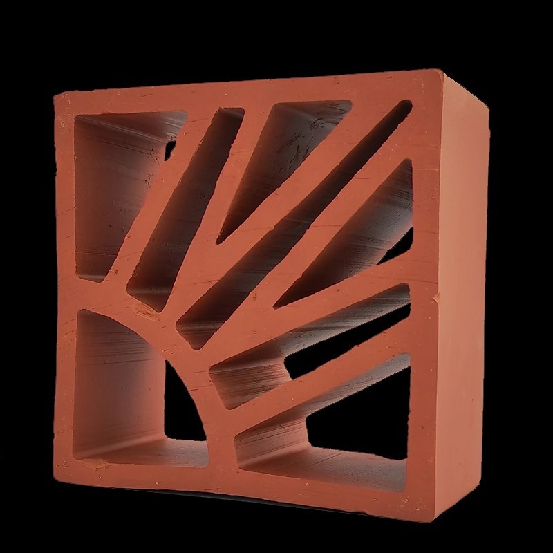 Parete esteriore mattoni rossi Materiale di decorazione della scuola Terracotta Parete Breeze Blocks